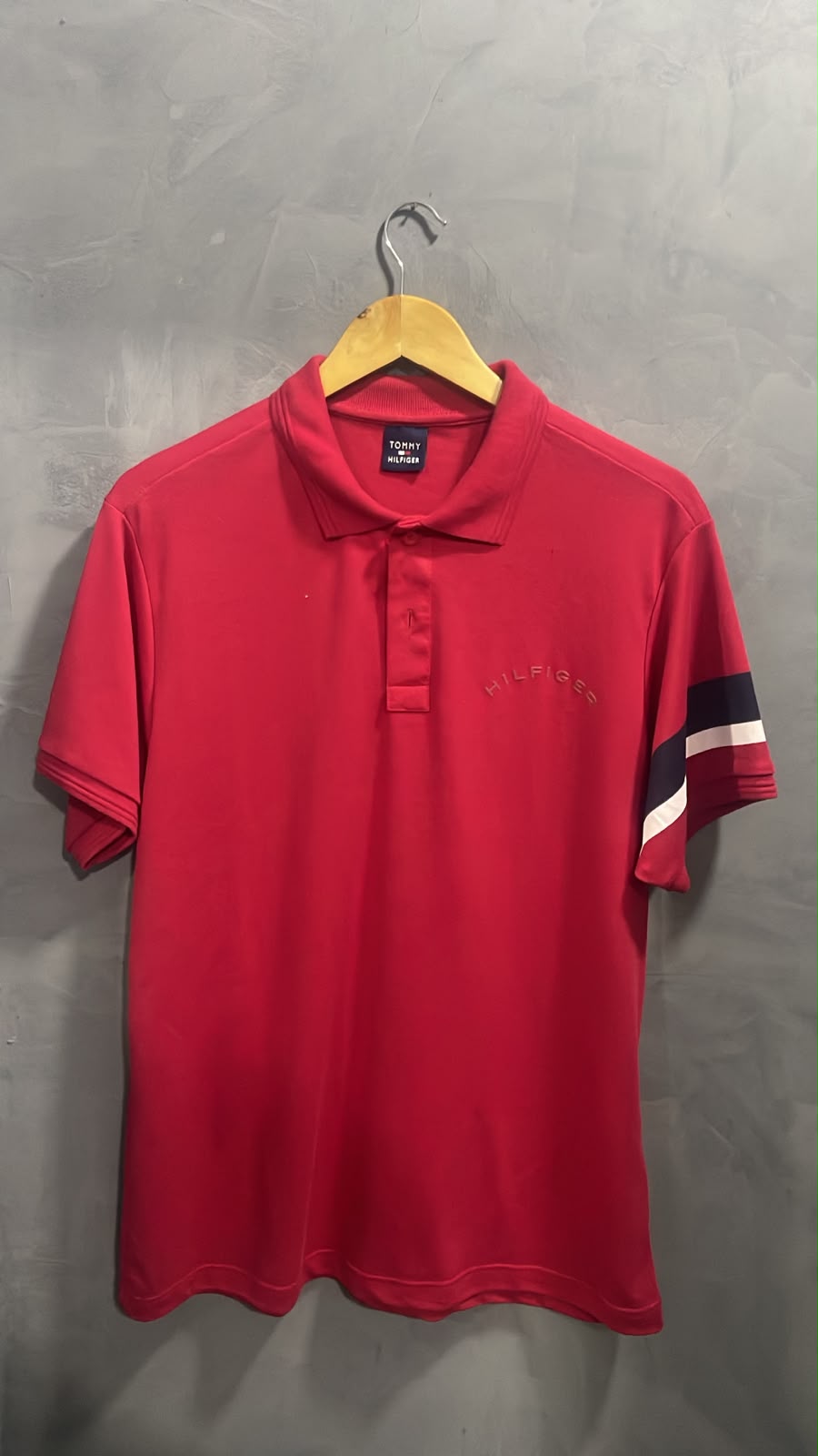 Camisa Gola Polo Tommy Hilfiger Malha Piquet - Vermelha